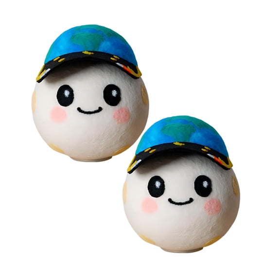 2PCS Artemis II Rise Commemorative Gift 5" Stuffed Plush Toy Educational Science & Space Learning