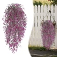 thumbnail image 1 of 2PCS Artificial Hanging Plants, Faux Hanging Greenery Ivy Decor, Artificial Hanging Vines, Plastic Plants for Indoor Outdoor Wall Home Garden Wedding Party Decor, 1 of 9