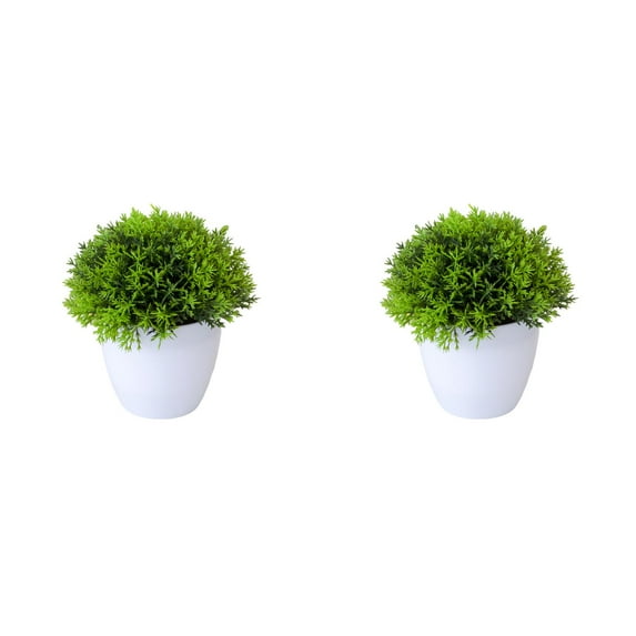 2PCS Artificial Potted Small Greenery,Realistic Mini with Flowers for Indoor Home Decor,Desktop Table Centerpiece for Bathroom,Farmhouse Displays,Mother's Day,Christmas Gifts