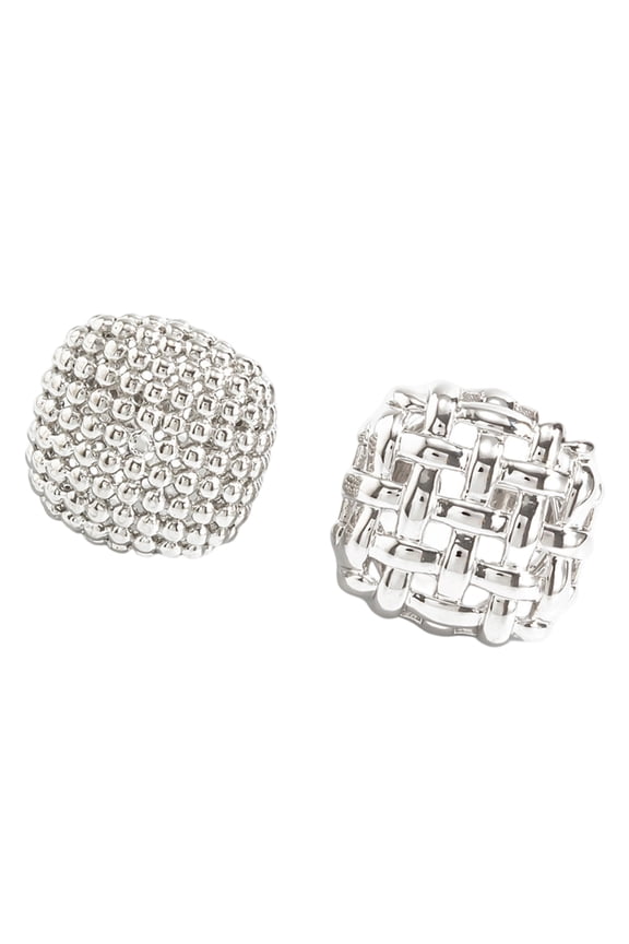 2PCS Artistic Hollow Geometric Rings Elegant Metal Design Adjustable For Women Fashion Jewelry
