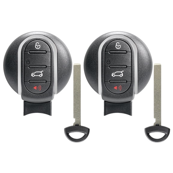 2PCS AutokeyMax Remote For Mini Cooper 2015 - 2019 Smart Remote Key Fob 434MHZ NBGIDGNG1 4 Button