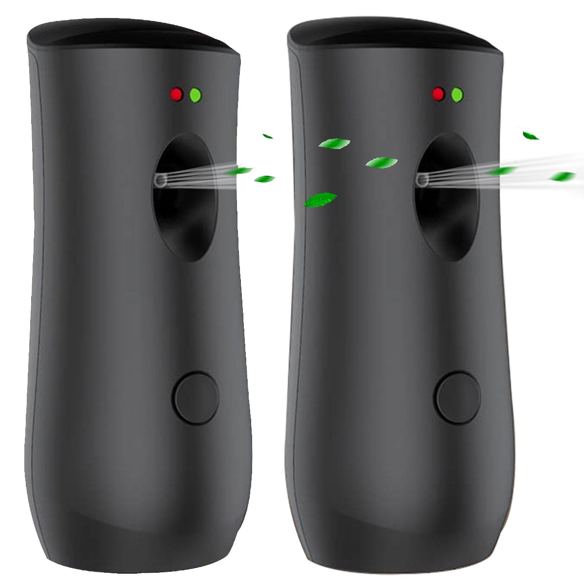 2PCS Automatic Air Freshener Spray Dispenser,Free Standing or Wall Mounted Automatic Aerosol Spray Dispenser Adjustable Aromatherapy Machines for Home, Indoor, Bathrooms, Offices,Black