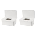 thumbnail image 1 of 2PCS Baby Wipes Dispenser Wipe Holder for Baby & Adult Keeps Wet Tissue Fresh Wipes Flushable Wipe Container with Sealing Design Lid 18.5X12.2X7cm Home Decor, 1 of 8