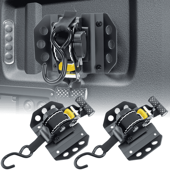 Retractable Ratchet Tie Down Straps 2PCS for 2019-2025 Chevy Silverado GMC Sierra 1500 Truck Bed Accessories