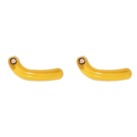 2PCS Banana Pod Storage Container, Durable Holder for Kids Lunch Boxes and Backpacks, Keeps Food Fresh and Safe On-the-Go, Cute Kitchen Gadget, BPA Free, Dishwasher Safe,8.7x1.9in