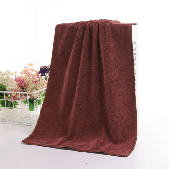 2PCS Bath Towel Set, Towel Shower Absorbent Superfine Fiber Soft Comfortable Towel for Bathroom, Wash Face, Hand Towel, Beach Towel, Gym Beauty Spa and Home Hair Care 30 X 14Inches