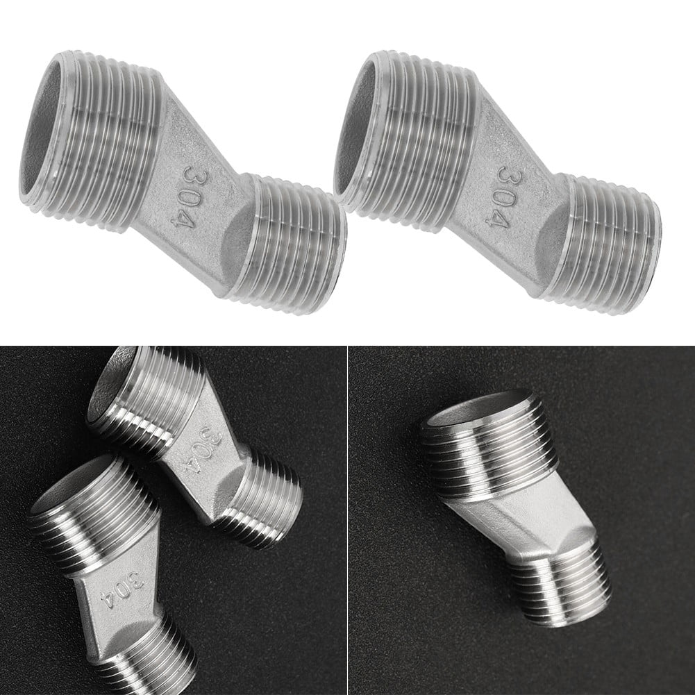 2PCS Bathroom SConnector 1/2\'\' Male to 3/4\'\' Male Offset Adapter