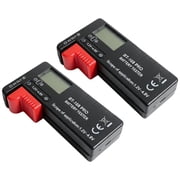 2PCS Battery Tester Digital LCD Universal Battery Checker for AA AAA 9V 3.7V 1.5V