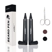 EIGTWEN Beard Pencil Filler for Men, Sweat Proof, Water Resistance, Beard Pen for Mustache Repair Shape, 2 PieceBlack