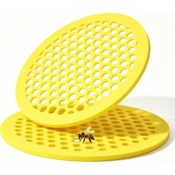 2PCS Bee Watering Station for Garden, Floating Bee Water Feeder, EVA Foam Water Station for Outdoor Garden, Butterfly Feeder, Water Dish for Bird Bath, Pond, Patio, Pollinator Water Float