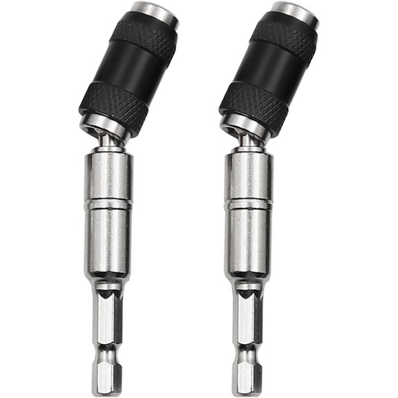 2PCS Bendable Magnetic Screwdriver Head Joint Holders 1/4 Inch Hex Quick Release Drill Bit Extender Rotary Drill Holder for Impact Drivers