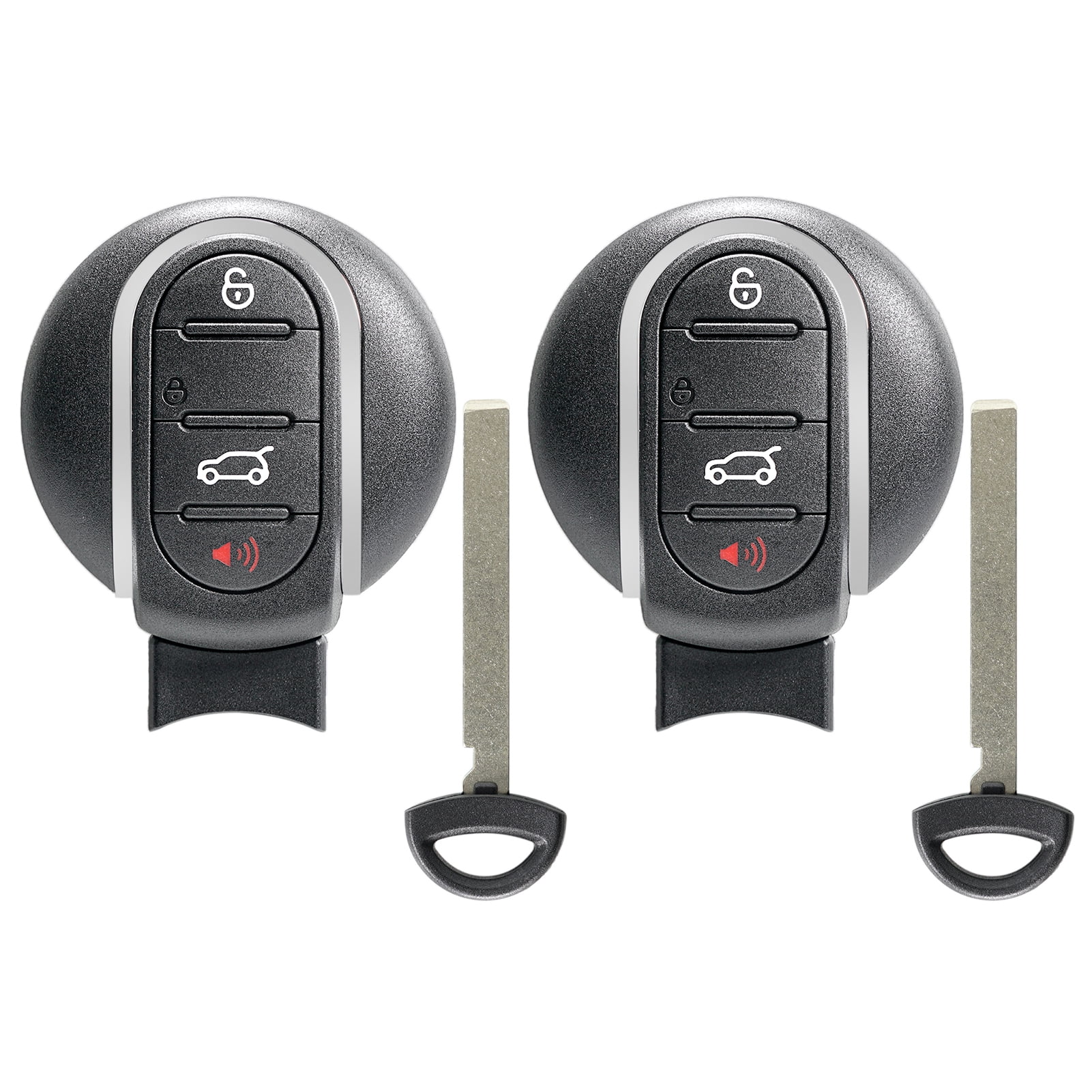 2PCS BestKey Remote For Mini Cooper 2015 - 2019 Smart Remote Key Fob 434MHZ NBGIDGNG1 4 BTN
