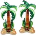 thumbnail image 1 of 2PCS Big Palm Tree Balloons, Standing Inflatable Palm Tree Foil Balloon for Luau Hawaiian Birthday Party Decorations Pool Tropical Jungle Summer Beach Party Supplies, 1 of 7