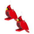 thumbnail image 1 of 2PCS Bird Feeder Wooden Bird Shaped Bird Feeder Hanging Birdhouse for Garden Viewing Bird Feeders for Hanging Outdoor Garden Yard, 1 of 1