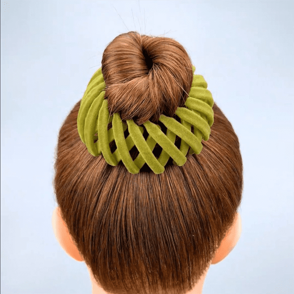 2PCS Birds Nest Hair Clips - Hair Claw Clamps Bun Makers Expandable Ponytail Holder Comb Hair Bands Hair Accessory for Women Ponytail Holders Claw Clips