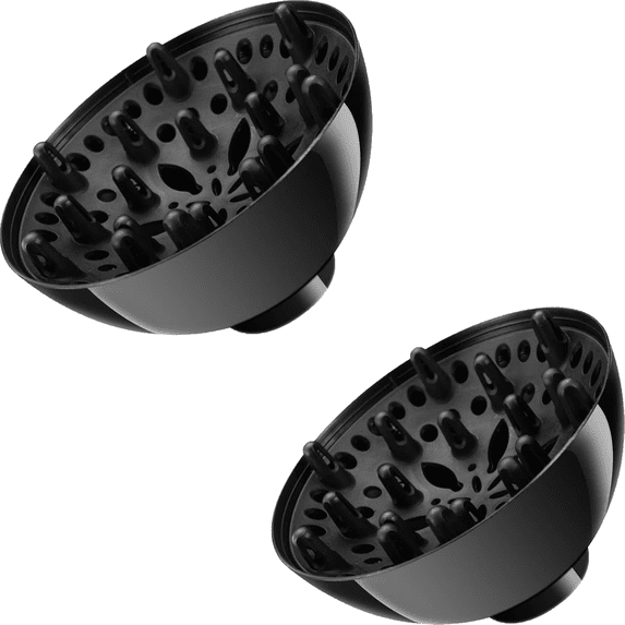 2PCS Black Adaptable for Blow Dryers Diffuser Hair Universal for Curly Hair Hair Care Hair Dryer Diffusers Hair Dryers and Styling Tools and Appliances Accessories