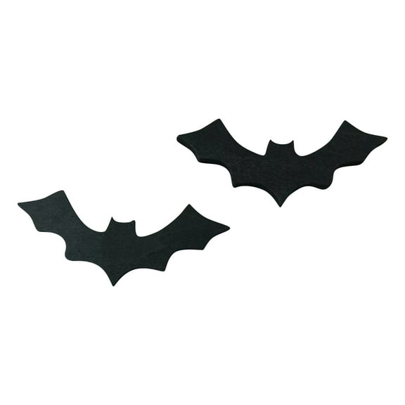 2PCS Black Bats Halloween Decoration Mini 3D Bat Plastic Toy Party Favor Artificial Bats for Crafts Creepy Scary Prank Toys