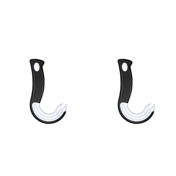 2PCS Black Easy Open Ring Pull Can Opener, Ring Pull Can Opener,J Shape Ring Pull Can Opener,Opener Manual Ring-Pull Cans Lid Opening Tools Random Design,Can Openers,Pull Tab Can Opener
