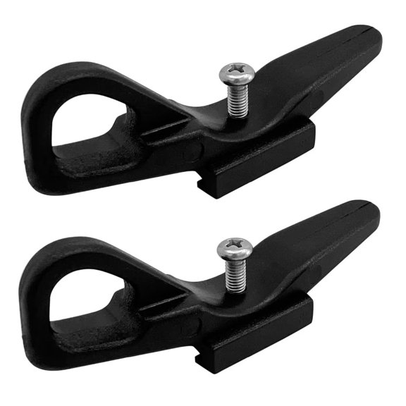 2PCS Black Nylon 4" Dock Deck Anchor Rope Line Mooring Cleat Base