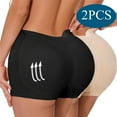 thumbnail image 1 of 2PCS Black & Skin Butt Lifter Panties Seamless Padded Underwear High Waist Ruched Gym Athletic Butt Lifter Panties L, 1 of 7