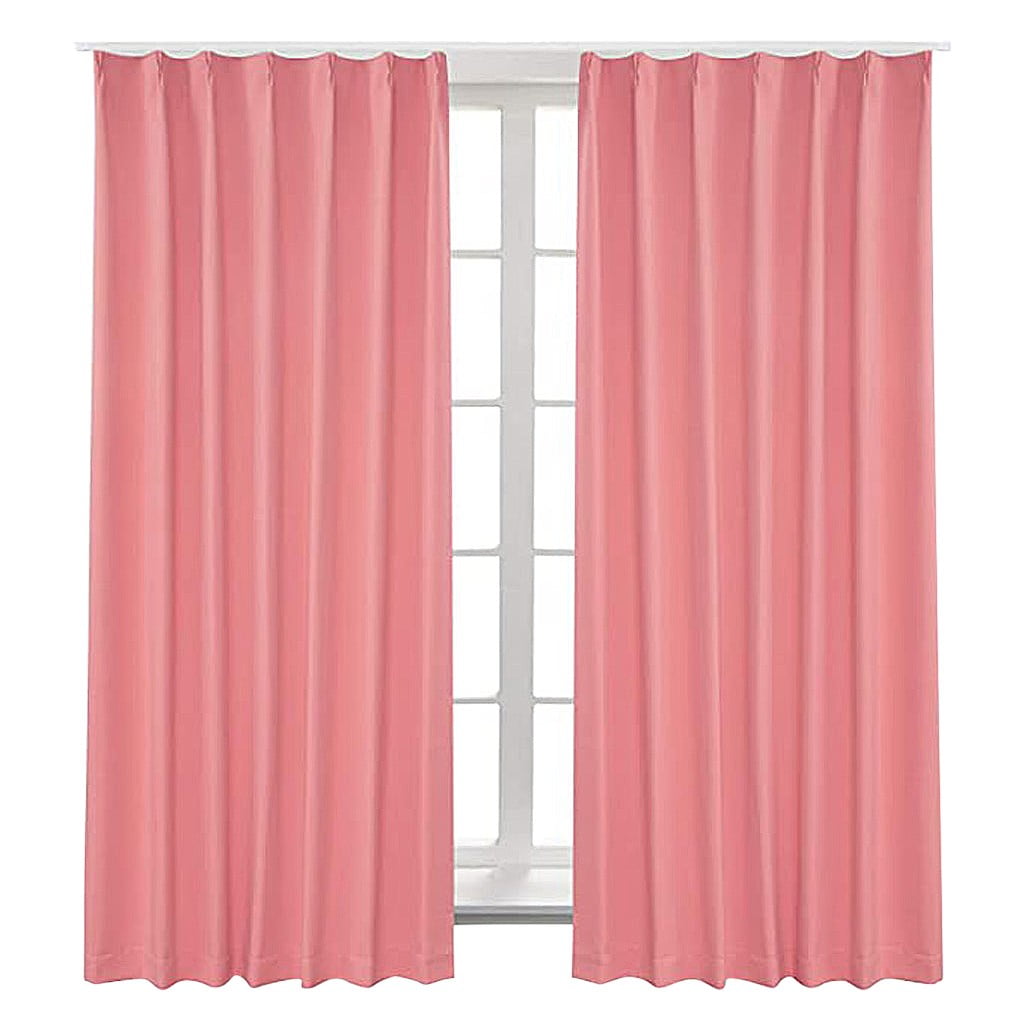 2PCS Blackout Curtains and Drapes,Balcony bedroom wide strip half