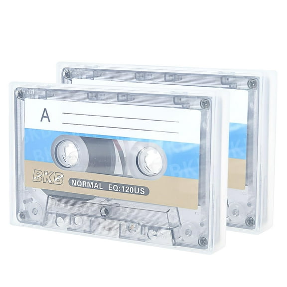 2PCS Blank Cassette Tape, Audio Tape Recording Player for Speech Music Recording Standard Cassette