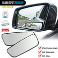 thumbnail image 1 of 2PCS Blind Spot Mirror Auto 360° Wide Angle Convex Rear Side View Car Truck SUV, 1 of 9