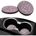 thumbnail image 1 of 2PCS Bling Car Cup Holder Coasters, Universal Cup Holder Pad Set, Auto Interior Accessories，2 .75 Inch Full Crystal Rhinestone Car Cup Holder Insert Coaster Anti-Slip Auto Automotive Interior（Pink）, 1 of 4