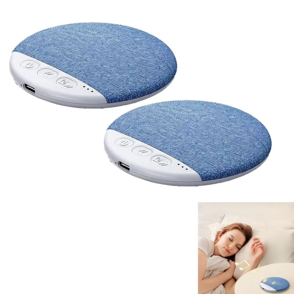 2PCS Bluetooth Pillow Speaker for Sleeping, Under Pillow Wireless Speaker with White Noise & Sleep Timer, 30/60/90 mins, Side Sleeper Bedside Speaker for Deep Sleep
