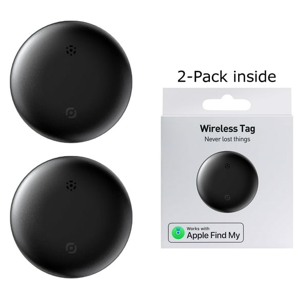 2PCS Bluetooth Tracker, Smart Air Tracker, Key Finder and Item Locator Works with Apple Find My (iOS Only), withKey Ring, Tracker Tag for Keys/Luggage/Wallet, etc.