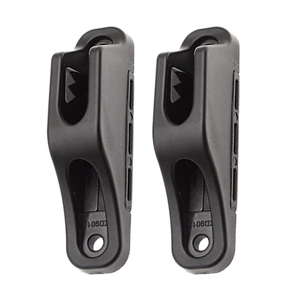 2PCS Boat Clam Cleats Quick Grip Lock Rope Cleats,For for KAYAK Marine Yacht 4-6mm Nylon Rope Reinforced Nylon,Black