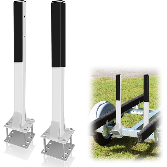 2PCS Boat Trailer Guides Poles Kits, Heavy Duty Boat Guides for Trailers, Boat Trailer Guide Poles, Pontoon Trailer Guide on for Safe Loading and Unloading of Ships