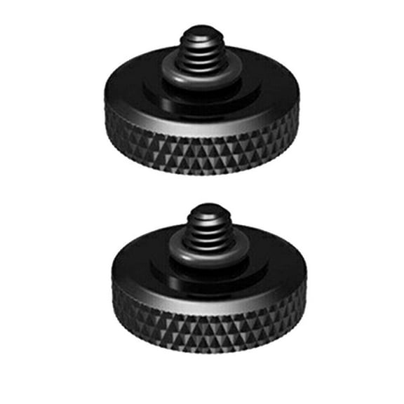2PCS Brass Concave Shutter Release Button Rubber Ring for Fujifilm Leica Nikon