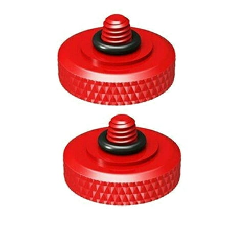 2PCS Brass Concave Shutter Release Button Rubber Ring for Fujifilm Leica Nikon