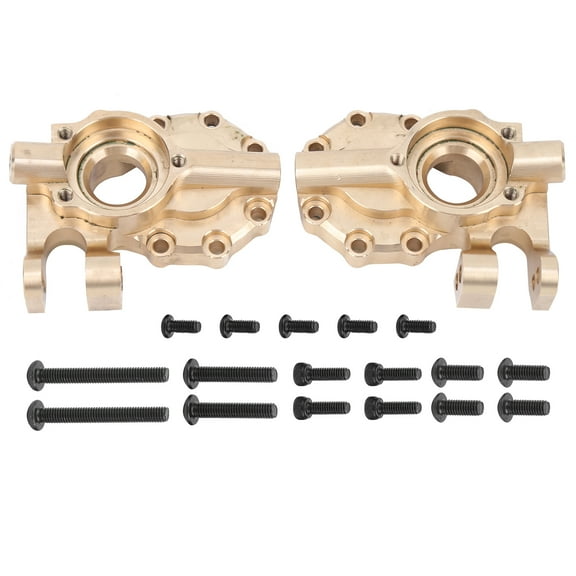 2PCS Brass Front Steering Knuckle RC Car Accessories, Compatible with TRX4 Models