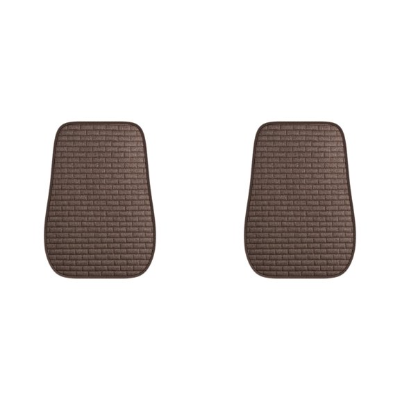 2PCS Breathable Anti- Car Seat Covers, Universal Fiber Linen Fabric Car Seat Protector Pad & Cushion Mat, Durable Seat Cover for Car, Truck, Van, Office and Most Vehicles(13.77*18.11*24.8Inch)