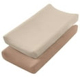 thumbnail image 1 of 2PCS Breathable Changing Pad Cover Reusable Diaper Changer Pad Sleeve Sheets Baby Nappy Changing Table Case 84x43cm, 1 of 9