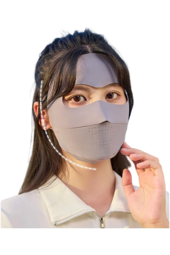  2PCS Breathable UV Face Cover UPF 50+ Women Summer Face Covering Eye Protection Sunscreen Mask Sports Face Cover