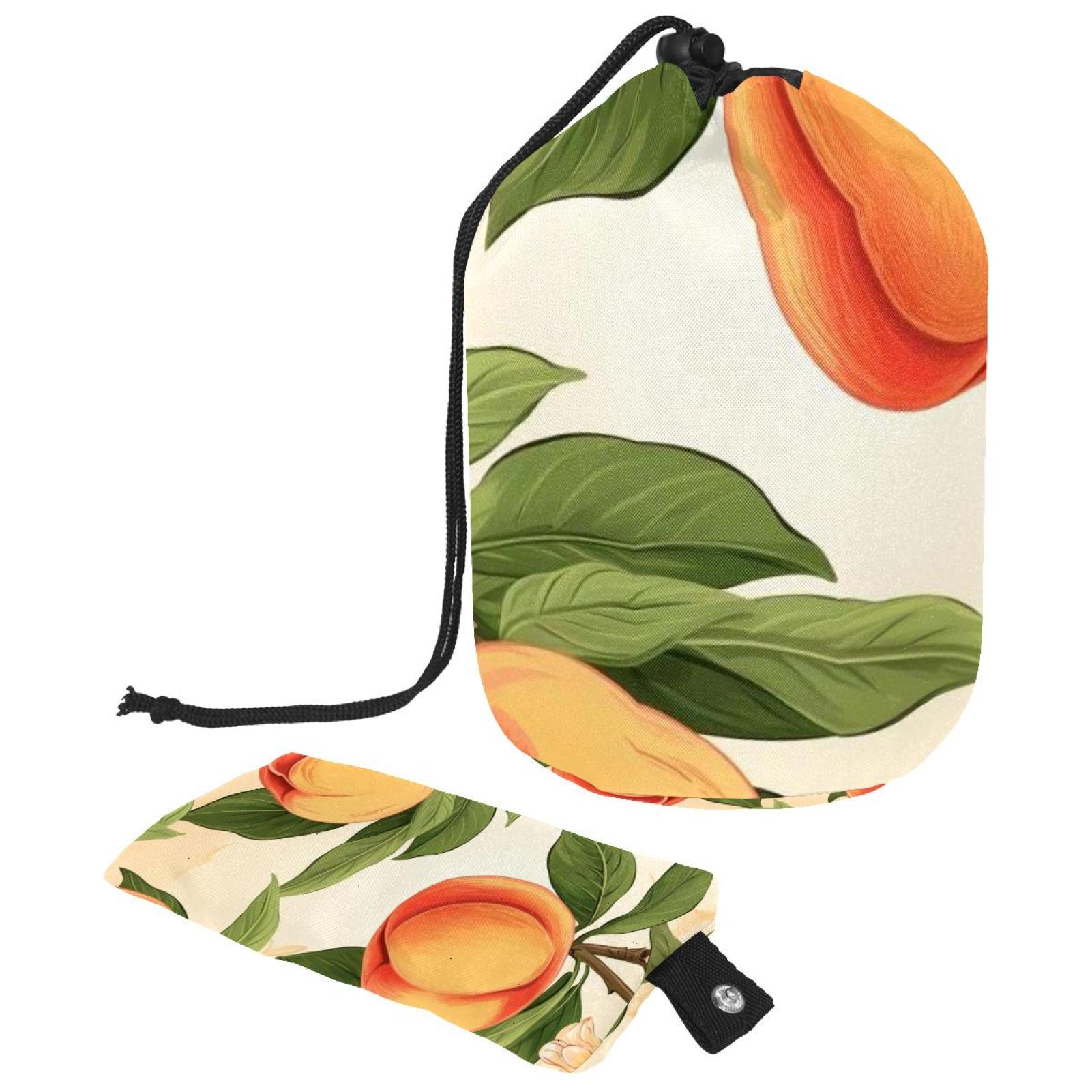 2PCS Bright Peaches Travel Cosmetic Bag Your Ultimate Makeup Organizer