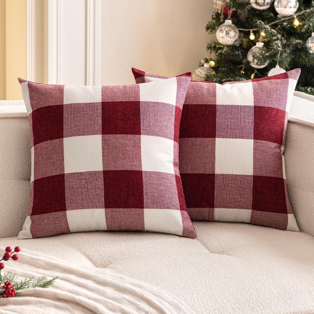 Buffalo Plaid Throw Pillowsnull
