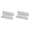 thumbnail image 1 of 2PCS Business Card Holder for Desk - Metal Mesh Card Organizer Stand with 50 Card Capacity, Sleek Desktop Display for Office, Real Estate, Tradeshows - Professional Name Card Holder, 1 of 4