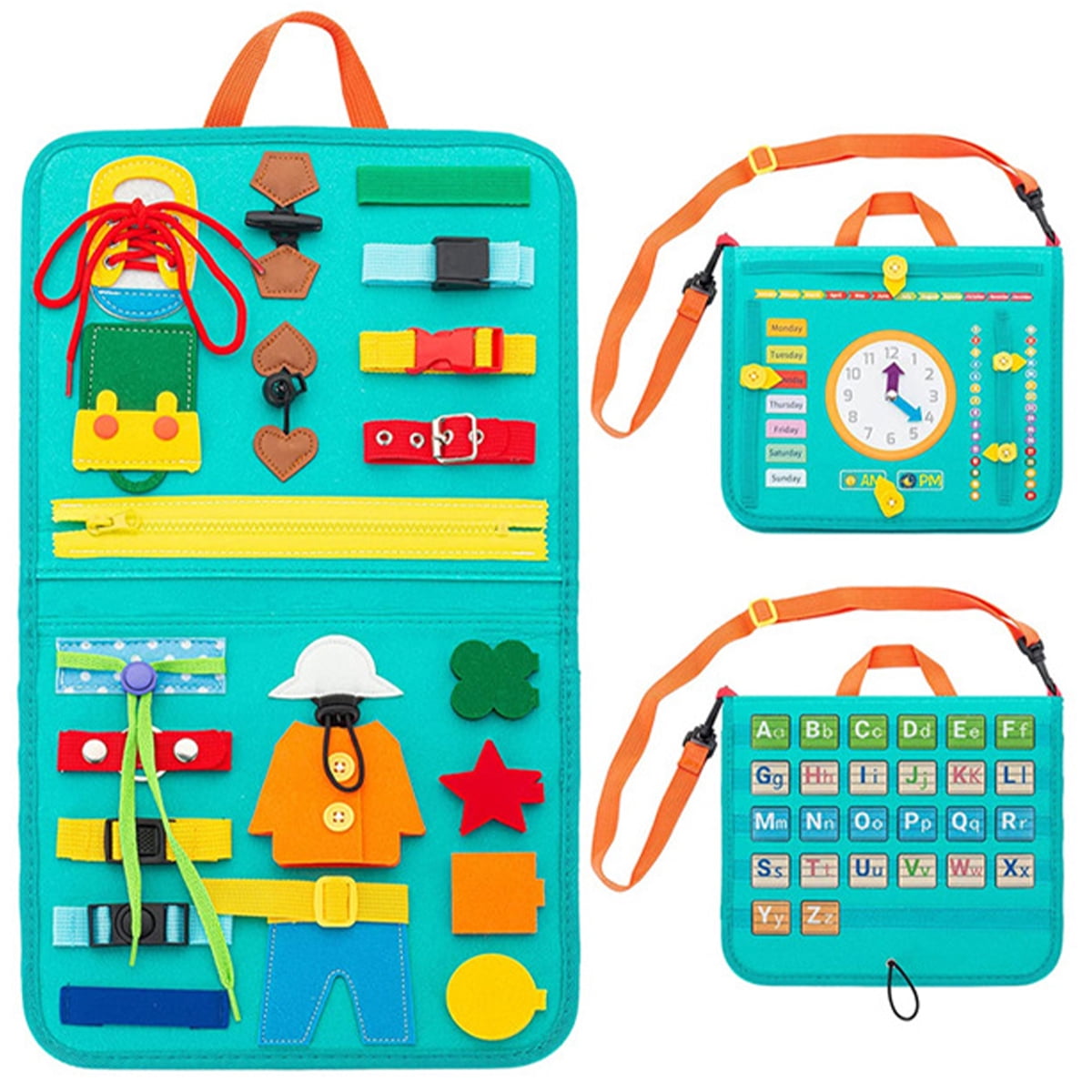 Zaybuon Montessori Busy Board for Toddlers 2-4 1-3, Airplane Travel  Essentials Toddler Educational Activities Sensory Toys, Busy Book and Quiet  Books