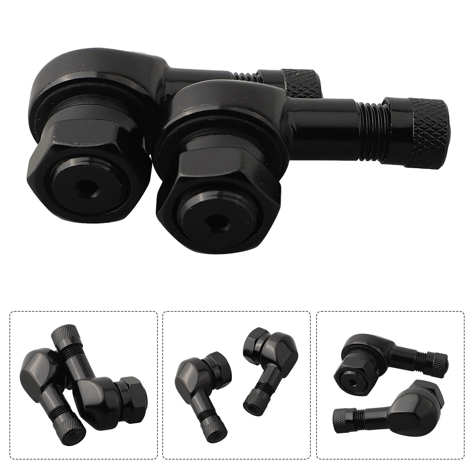 2PCS CNC Motorcycle 90 Degree Angle Wheel Tire Stem Tubeless Valve Aluminum For Motorcycles With 11.3mm Wheel Rim