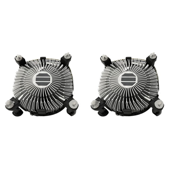 2PCS CPU Cooling Fan Radiator Heatsink CPU Cooler Hydraulic Bearing 2400 RPM for LGA 775 1150 1155 1156 1151