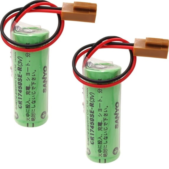 2PCS CR17450SE-R 3V 2500mah PLC Battery for A98L-0031-0012 CNC System with Plug