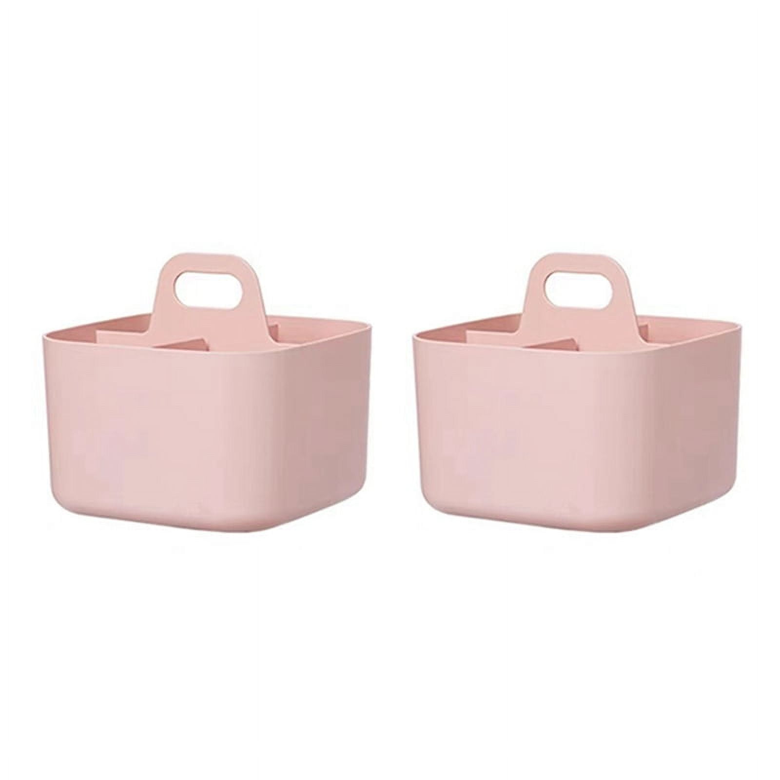 2PCS Caddys Organizer,Stackable Plastic Caddys With Handle, Desk Caddys