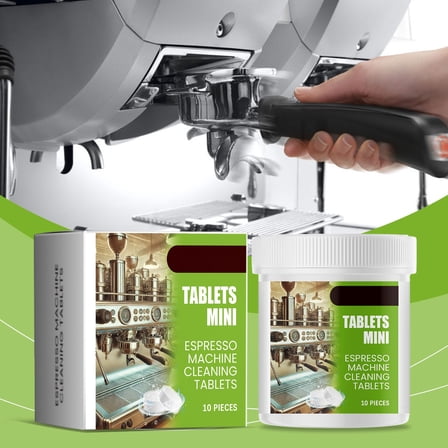 2PCS Cafe ​Espresso Cleaning Supply Kit,10 Tablets/bottle, Descale Packets, Cleaning Tablets, Water Filters​​, Espresso & Coffee Machine Cleaner