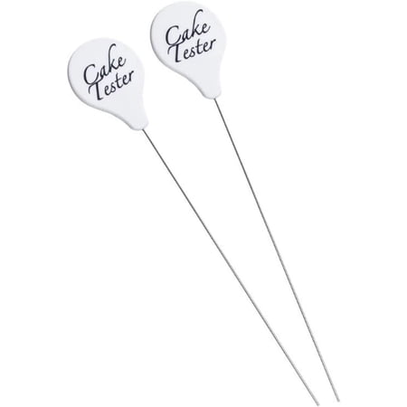 2PCS Cake Tester Stainless Steel Cake Cutter Reusable Long Metal Baking Pick Tool Cake Tester for Home Bakery