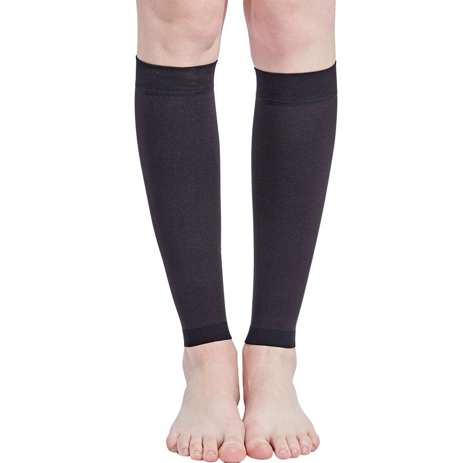 2PCS Calf Compression Sleeve for Men & Women 1 Pair Footless Socks Leg