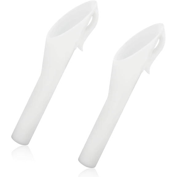 2PCS Capless Gas Tank Fuel Funnel for Automotive Use, Fuel Gas Filler Funnel Tube 8U5A-17b068-EB 1782177 for Ford, Leak Proof Change Oil Funnels Neck Sleeve Replacement for Cars Accessories